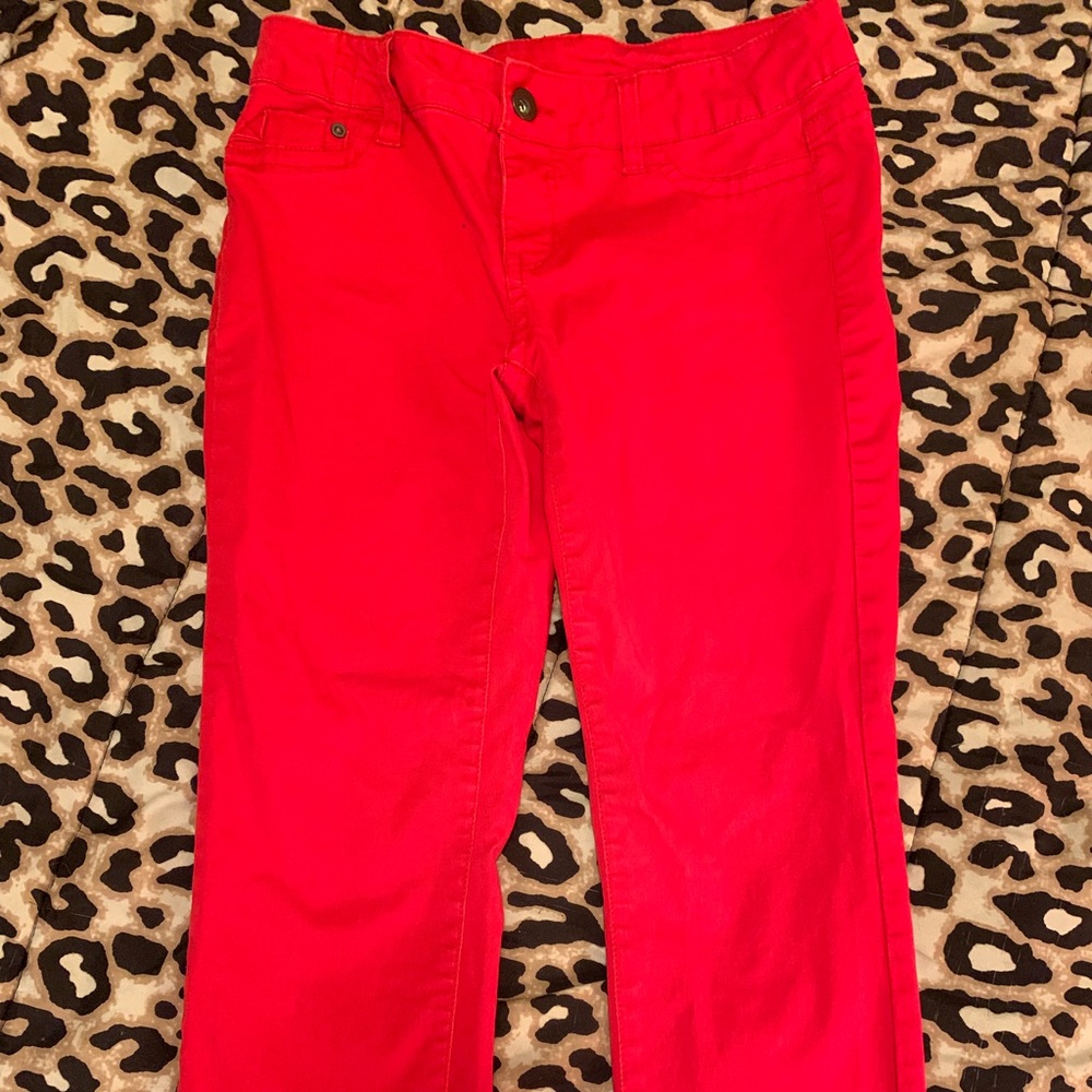 Retro Red Jeans Size 7
